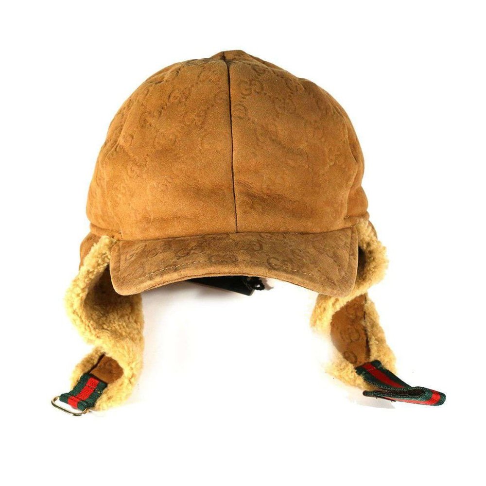 Ladies Gucci Brown Suede Winter Hat NWOT